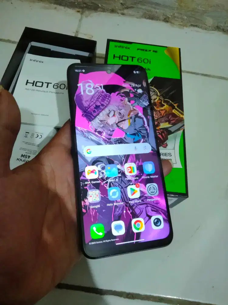 Infinix Hot 60i. Ram 6+6/128 GB
