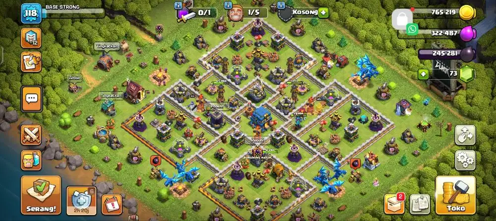 Jual akun COC TH 12