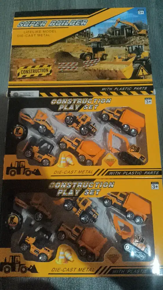 Mainan die cast kontruksi