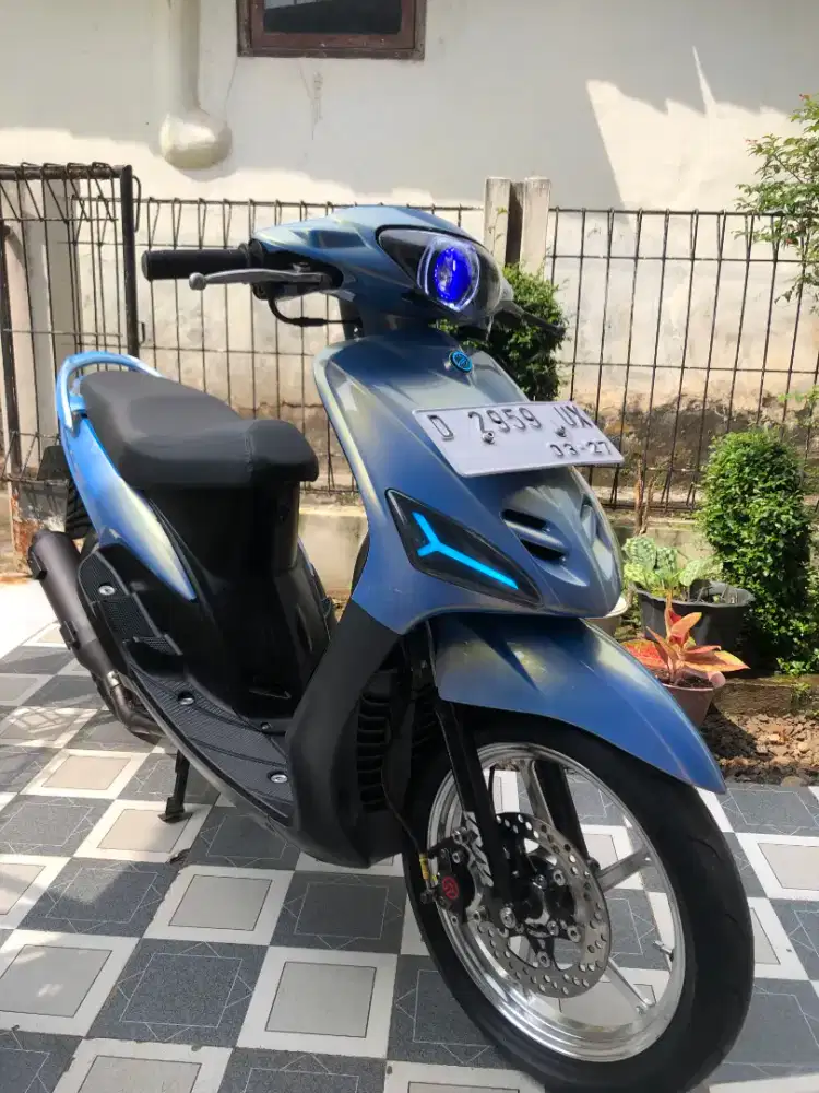 Yamaha Mio asli biru muda proper