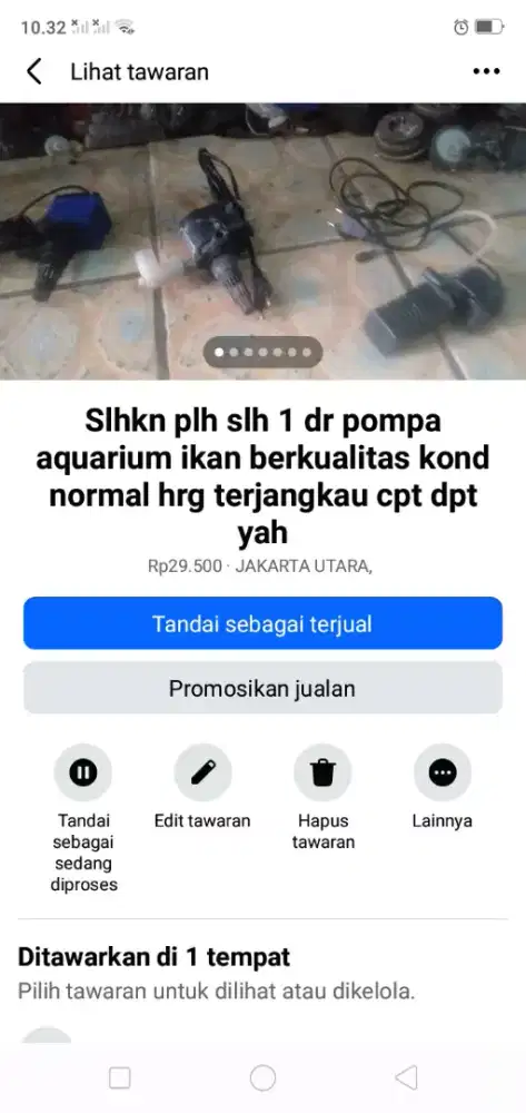 Slhkn plh slh 1 dr pompa aquarium ikan berkualitas kond hdp hrg murah2