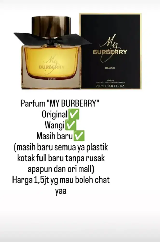 Parfum masih baru