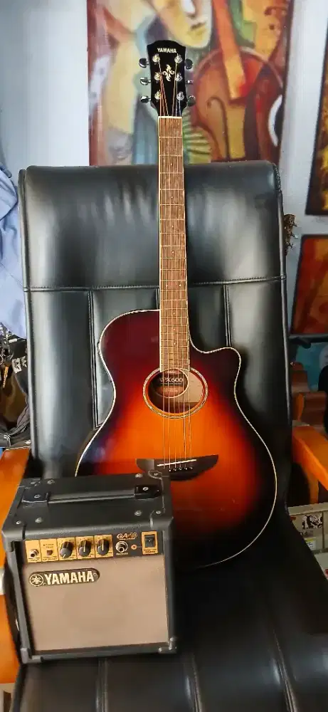 Yamaha APX600 + Ampli Yamaha