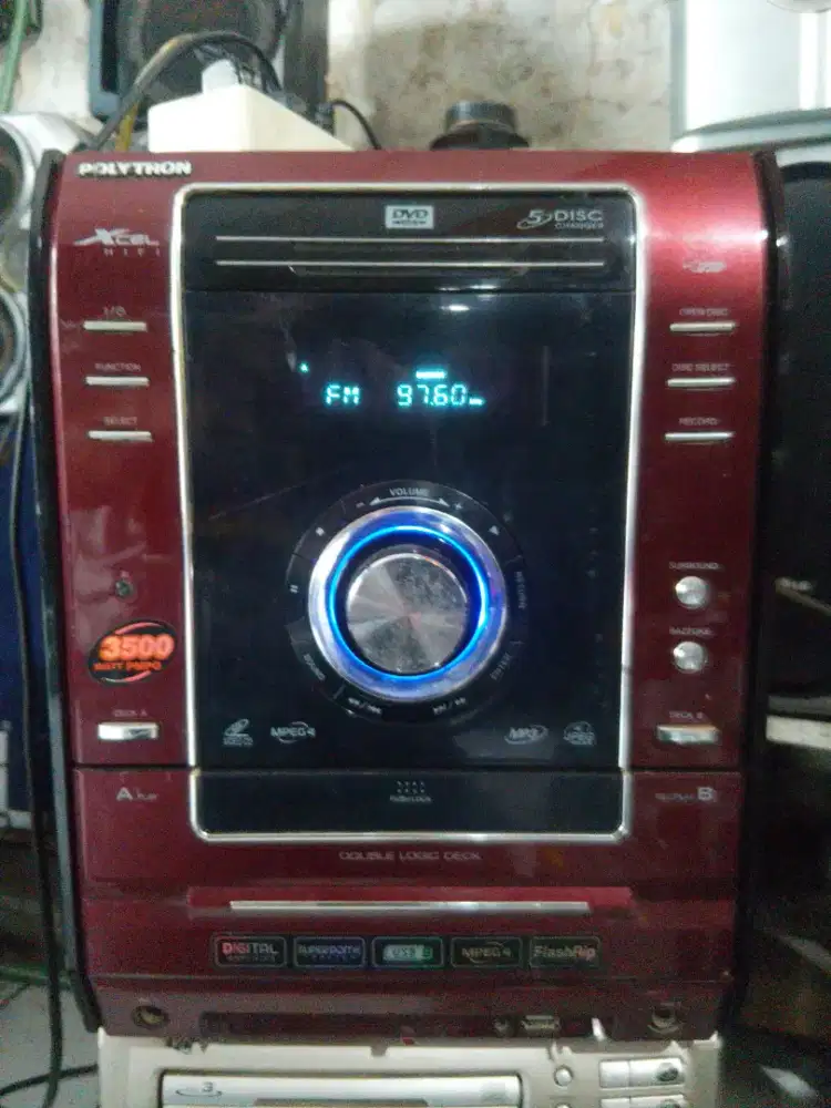 Polytron XCel Amplifier USB 3500 watts pmpo, full ori, Radio & Aux ok