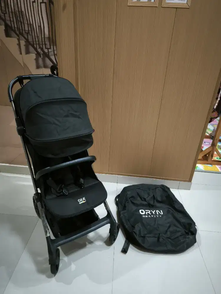Stroller Gea Baby Onyx lipat buka otomatis dari newborn sampai balita