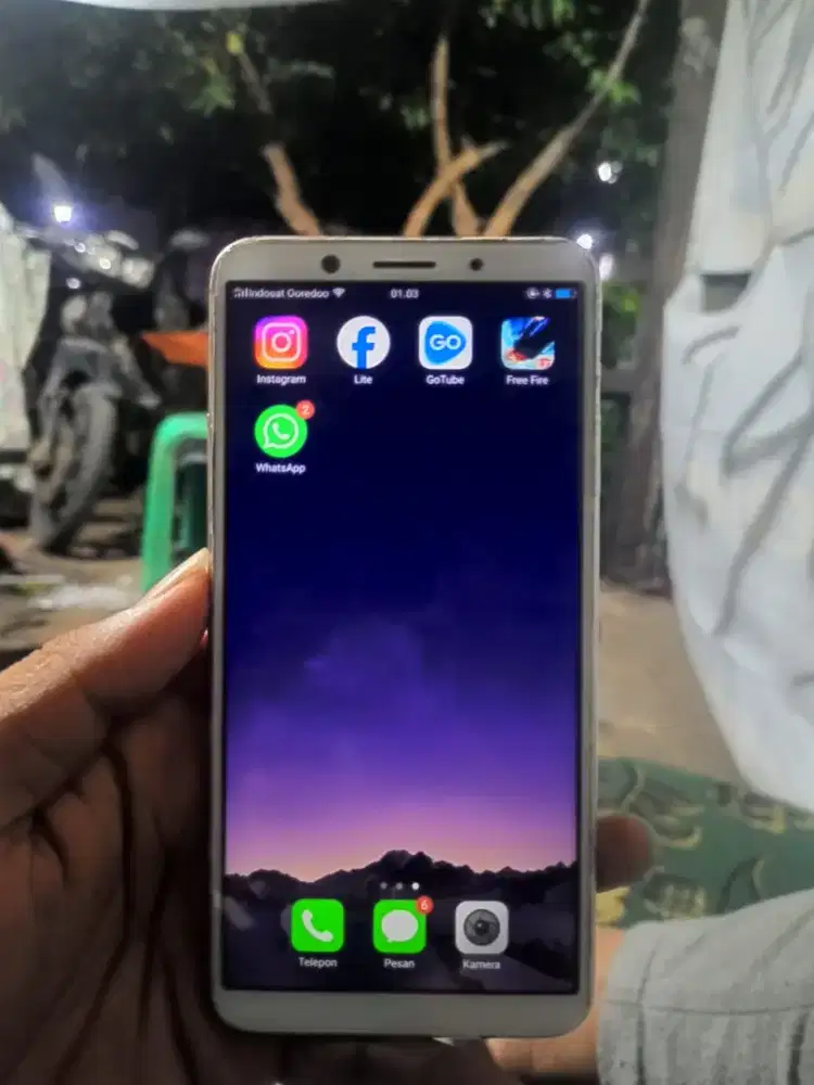Oppo f5 4/32 bekas layak pakai minus tombol keras