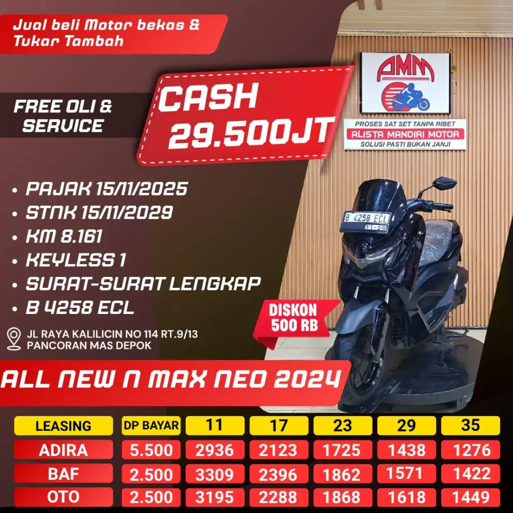 ALL NEW NMAX NEO 2024 KM LOW LIKE NEW CASH / KREDIT ALISTA