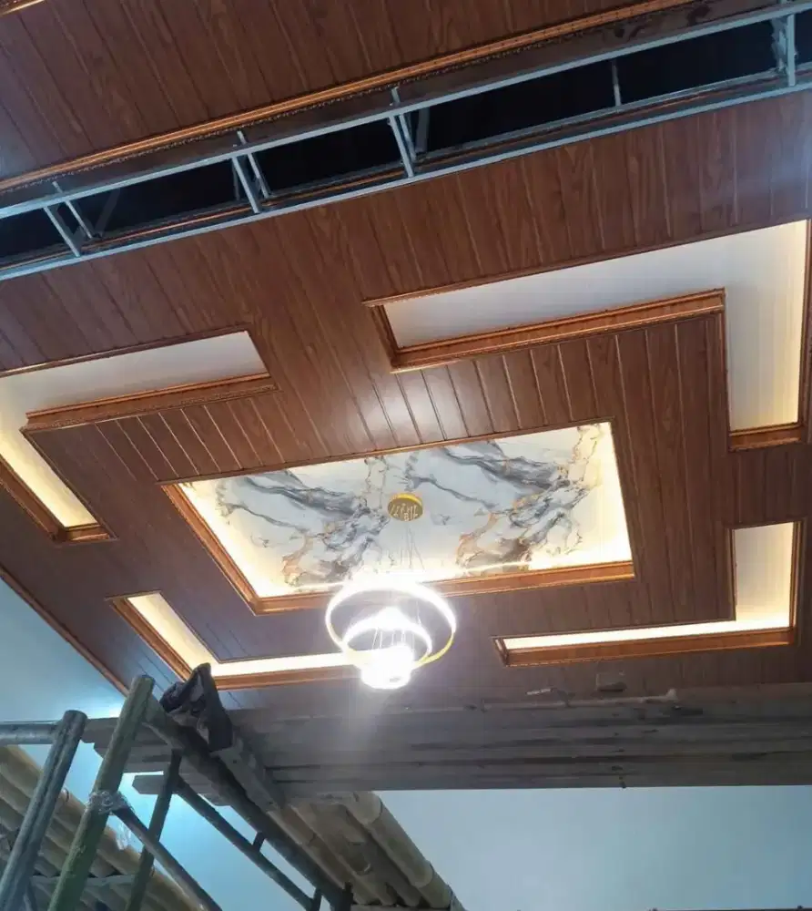 Plafon PVC matrial dan terpasang