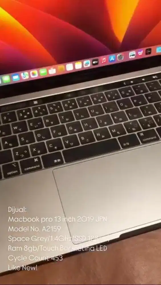 Macbook Pro 13inch JPN Like New!