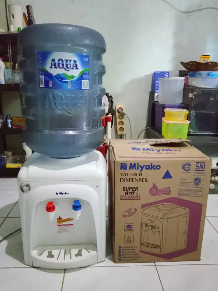 HRGA:135 NET PAS,DISPENSER MIYAKO & GALON AQUA LOKASI PANAM