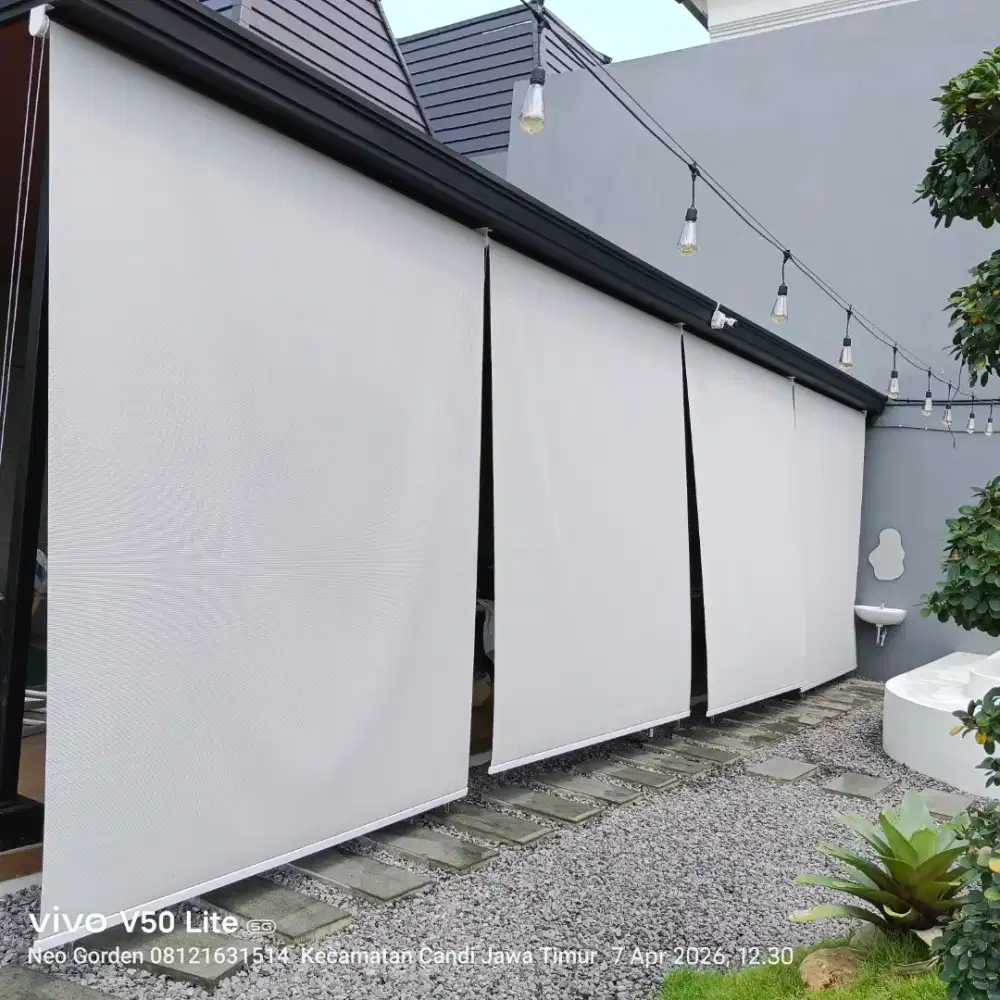 Tirai Outdoor Suntex dan tirai indoor blackout
