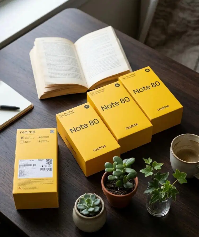 Realme note 80 4/64gb gress baru segel box garansi resmi