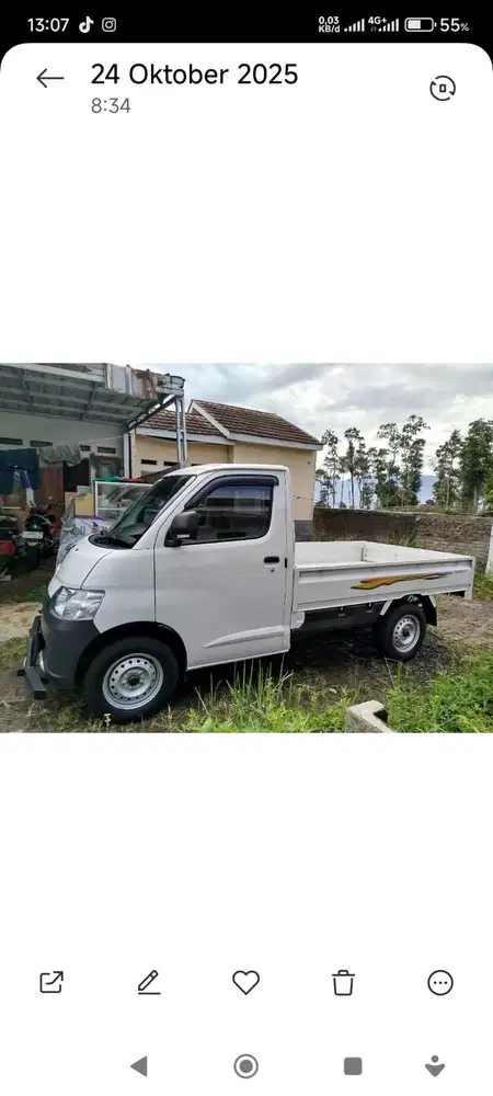 Daihatsu Gran max PU 1,5 km 10.rb AC PS 2024 bensin