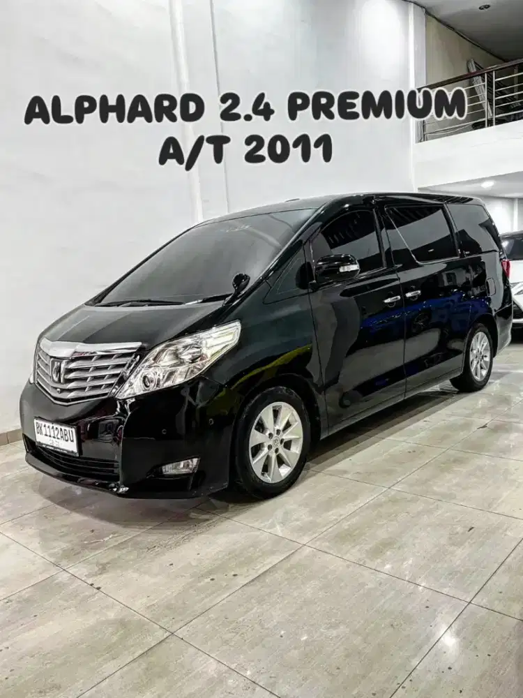 ALPHARD 2.4 Premium 18 Speakers A/T 2011 / 2012 hitam toyota vellfire