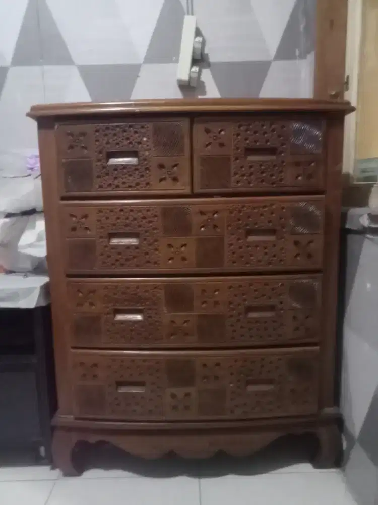 Meja Rias Meja Serba Guna Kayu Jati Ukir