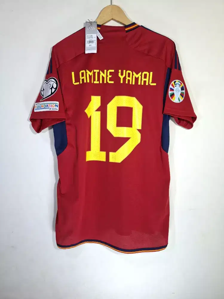 Jersey baju bola original asli spain spanyol lamine yamal size L