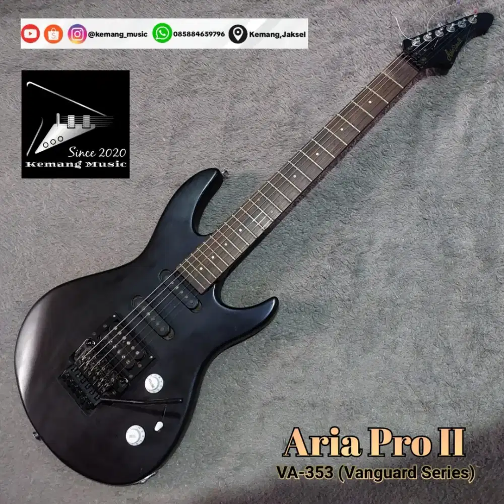 Gitar elektrik aria pro ii made in Japan Stratocaster Floyd Rose
