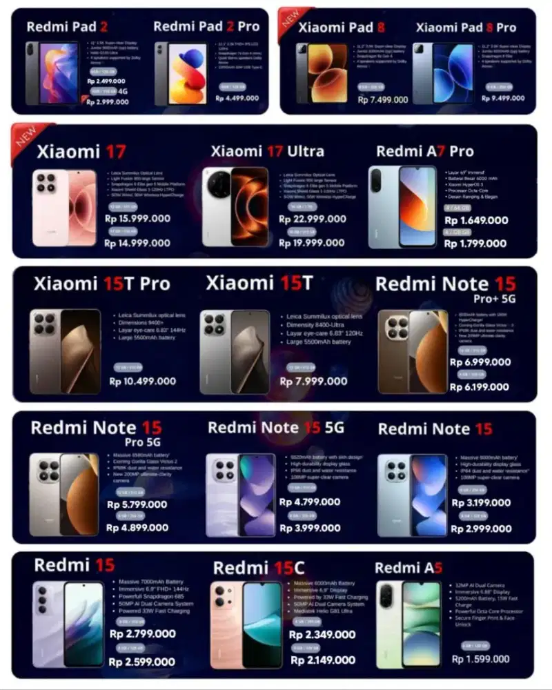 Ready All merek HP - Promo April Mei Full Cashback