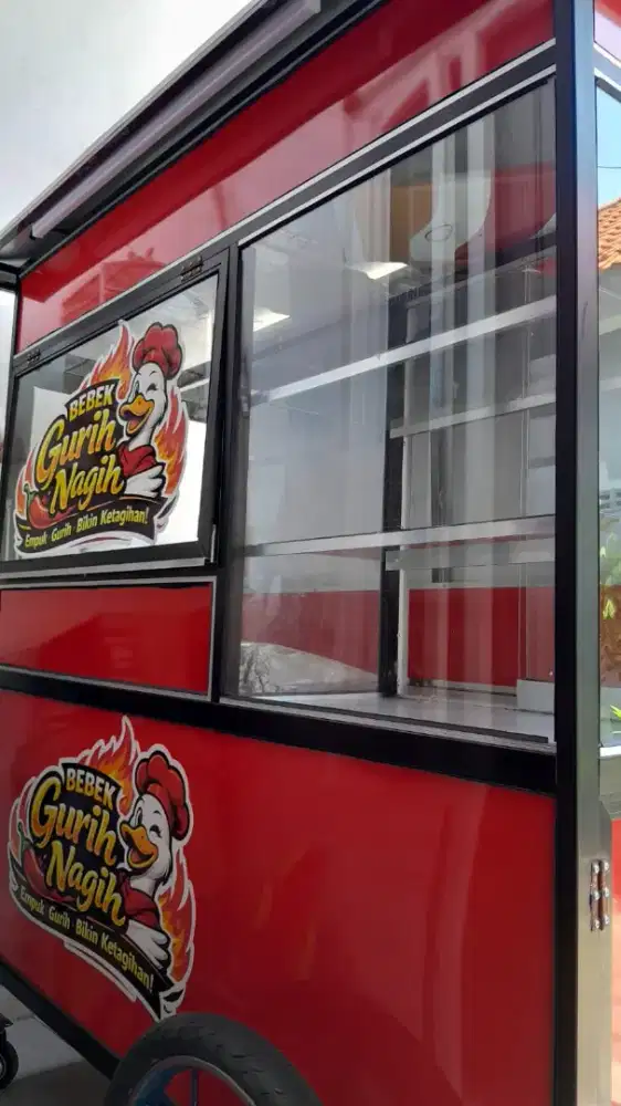 Rombong jualan full aluminium