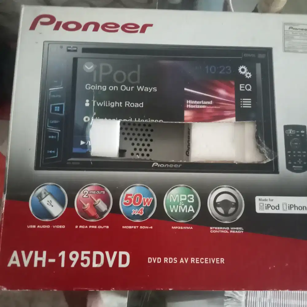 Dijual headunit audio mobil Avh 195DVD pioneer