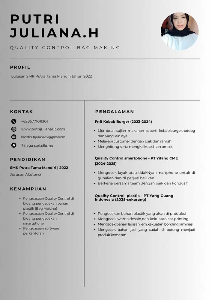 Info lowongan pekerjaan