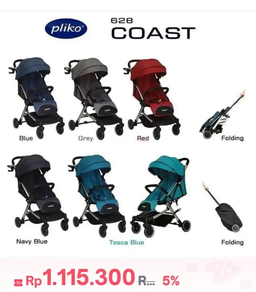 Stroller  pliko corst cabin size msh mulus