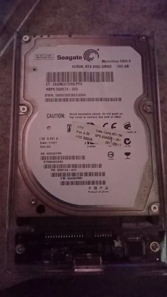 hdd laptop seagate 500gb