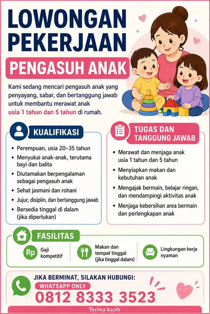 Lowongan Pengasuh Anak