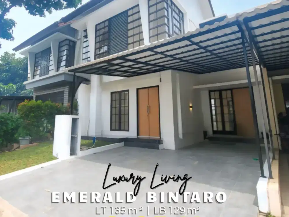 Dijual Rumah Terenovasi di Premium Area Emerald Bintaro, Dekat dengan Sekolah, Rs, Fresh Market dan Pintu Tol
Lokasi Strategis, Siap Huni Tinggal Bawa Koper, Harga Nego Sampai Deal