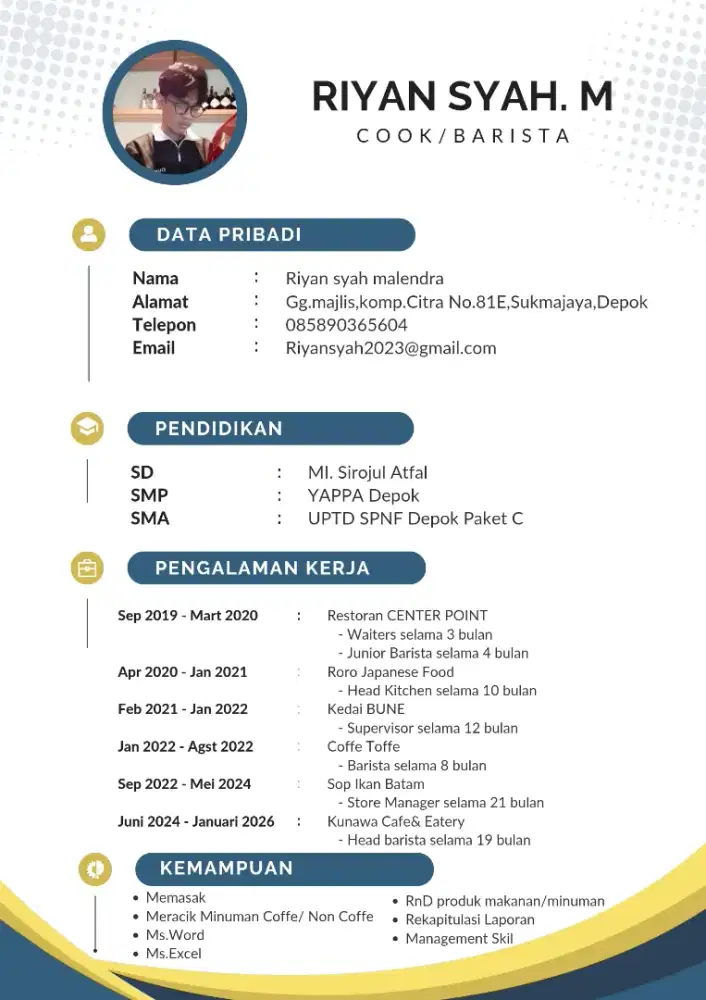 Mencari pekerjaan dibidang FnB
