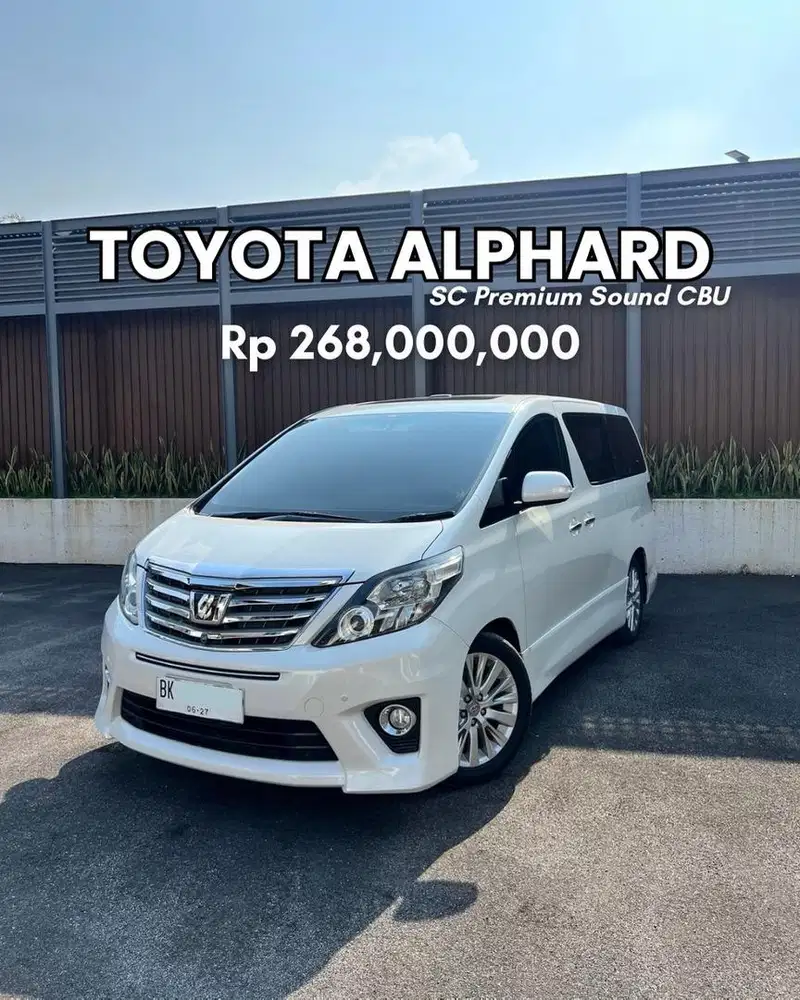 Toyota Alphard SC Premium Sound CBU 2012