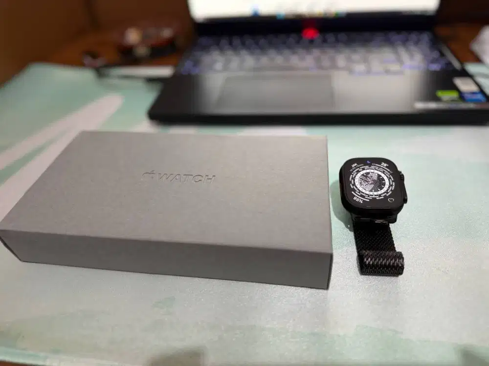 Apple Watch Ultra 3 Milanese Loop Black Titanium BARANG LANGKA JUAL BU