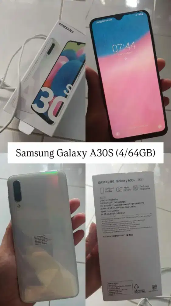 Samsung Galaxy A30s pearl white 4/64gb