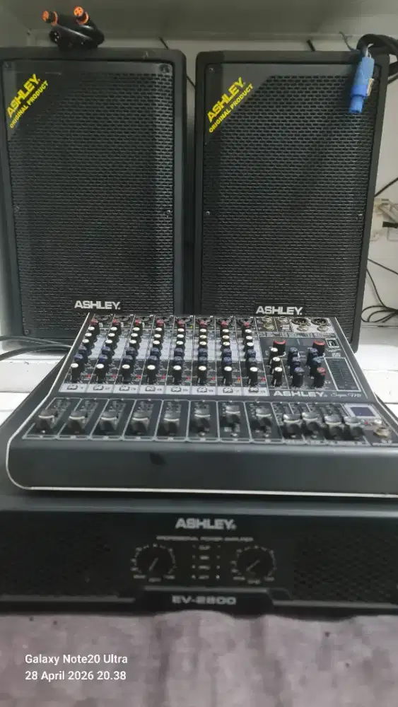 Speaker, mixer amplifier, power Ashley original