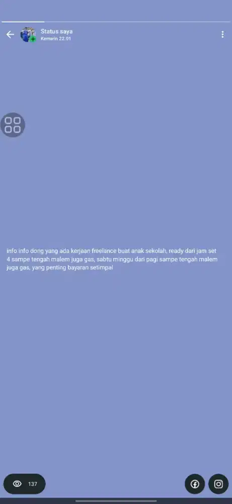 Freelance buat anak sekolah