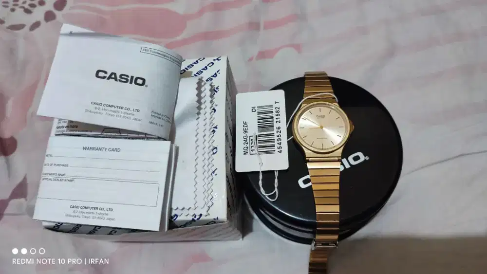 Jam Tangan Casio Gold mulus