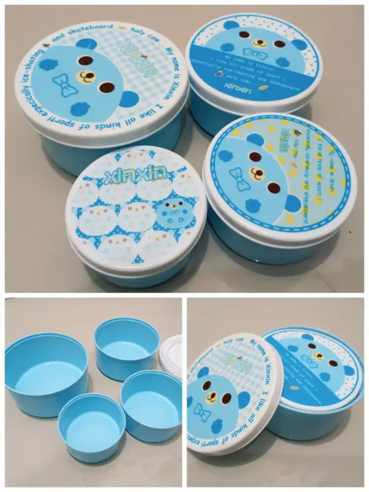 Wadah Makanan Plastik 4 pcs