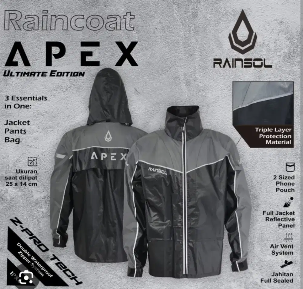 Jas hujan rainsol apex new release