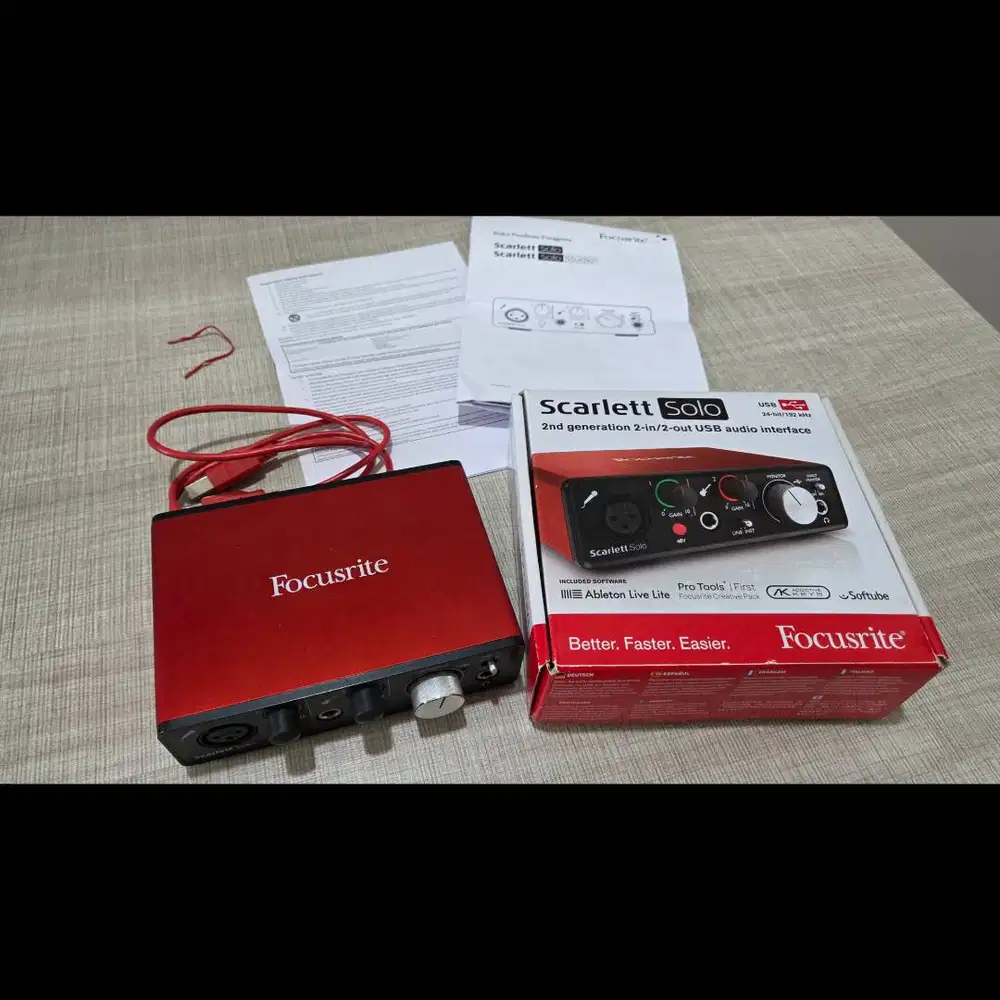 Focusrite Scarlett Solo 2nd Gen Audio Interface (Soundcard)