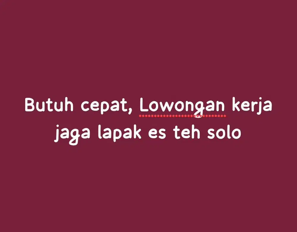 Butuh karyawan jaga es teh solo