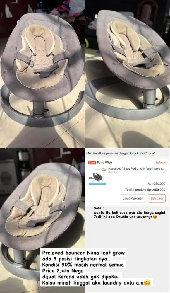 Bouncer dan stroller