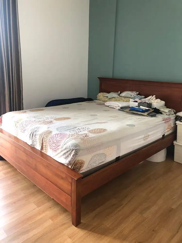 Dipan Jati Lemari Pakaian dan Meja TV Minimalis