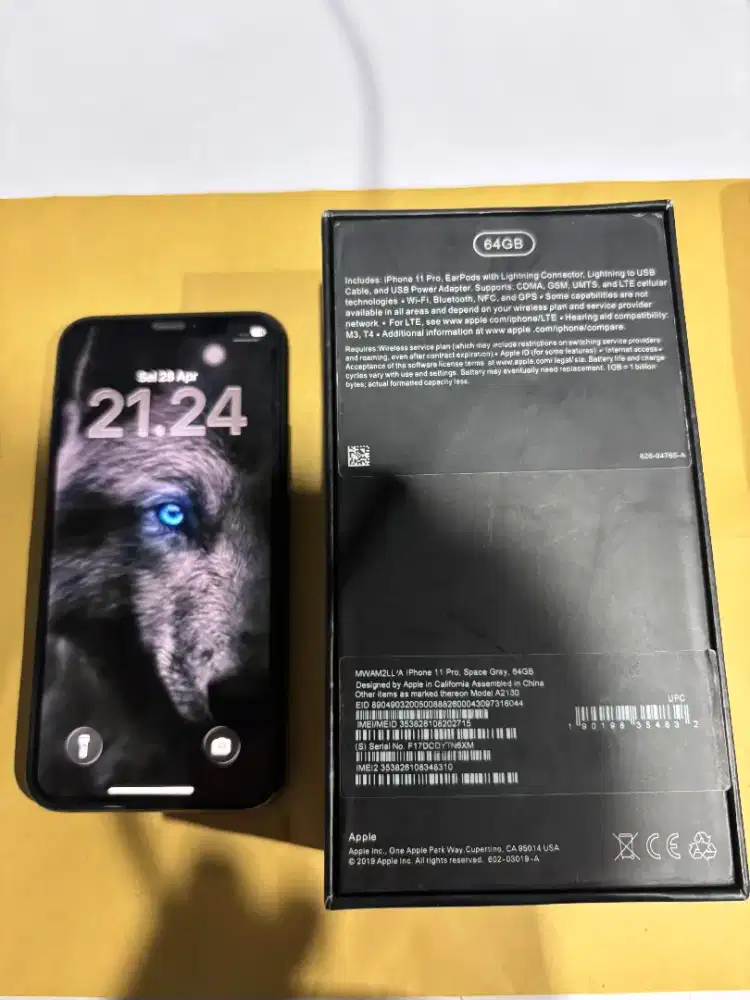 Iphone 11 Pro 64GB Black All Operator (Icoud & Imei Aman)