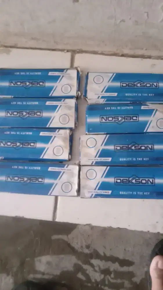 Engsel dekson + rell pintu geser