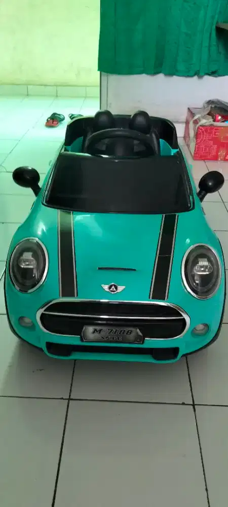 Mobil mini Cooper remote control untuk anak usia 1sd5 th