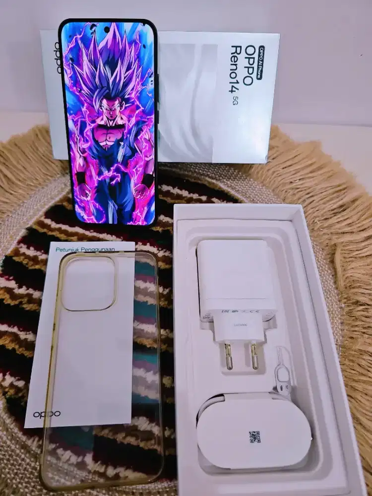 Oppo Reno 14 5G Green 12/256 Lengkap Ori Garansi Bulan 11 2026