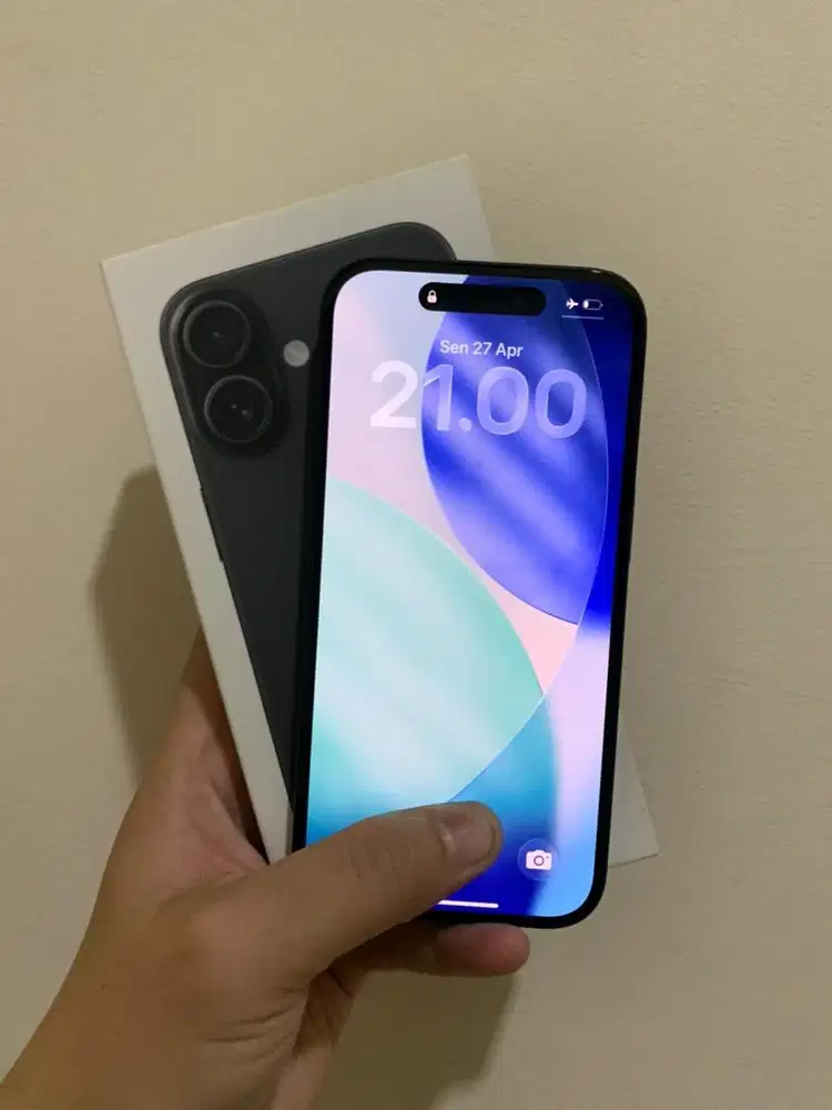 iPhone 16 128gb Black iBox Fullset Ori Garansi ON Jul’26 & BH 91%