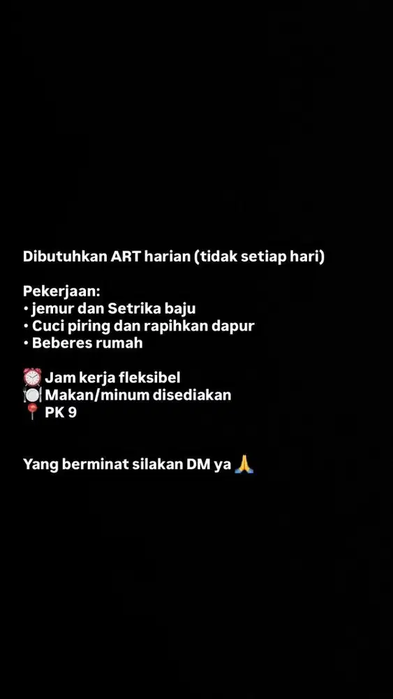 Lowongan ART pesona kahuripan 9