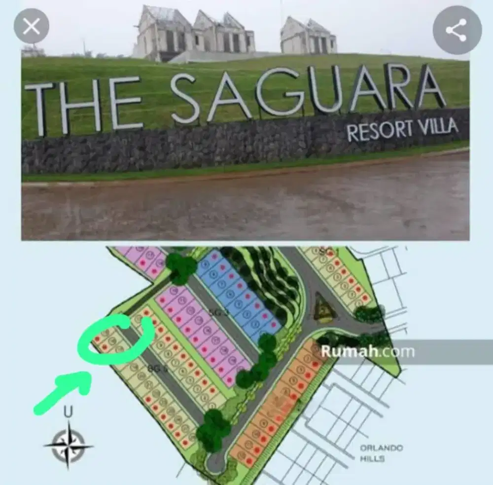 Dijual 2 kavling Tanah Taman Dayu  Cluster Saguara