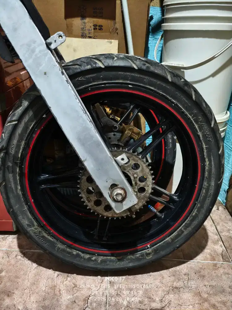 Veleg vixion new+swing arm+band+cakram 1 set lengkap